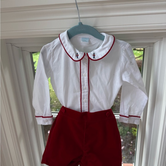 Edgehill Collection Boys Red Velvet Nutcracker Set Size 18 Months - Picture 1 of 3
